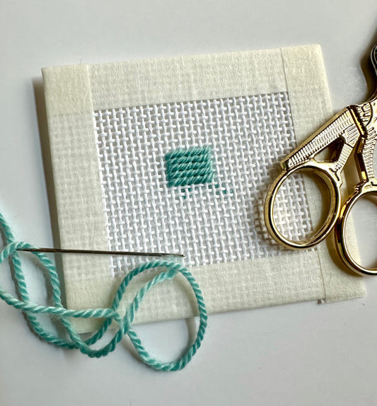 Stitch Sunday - Horizontal Interlocking Gobelin
