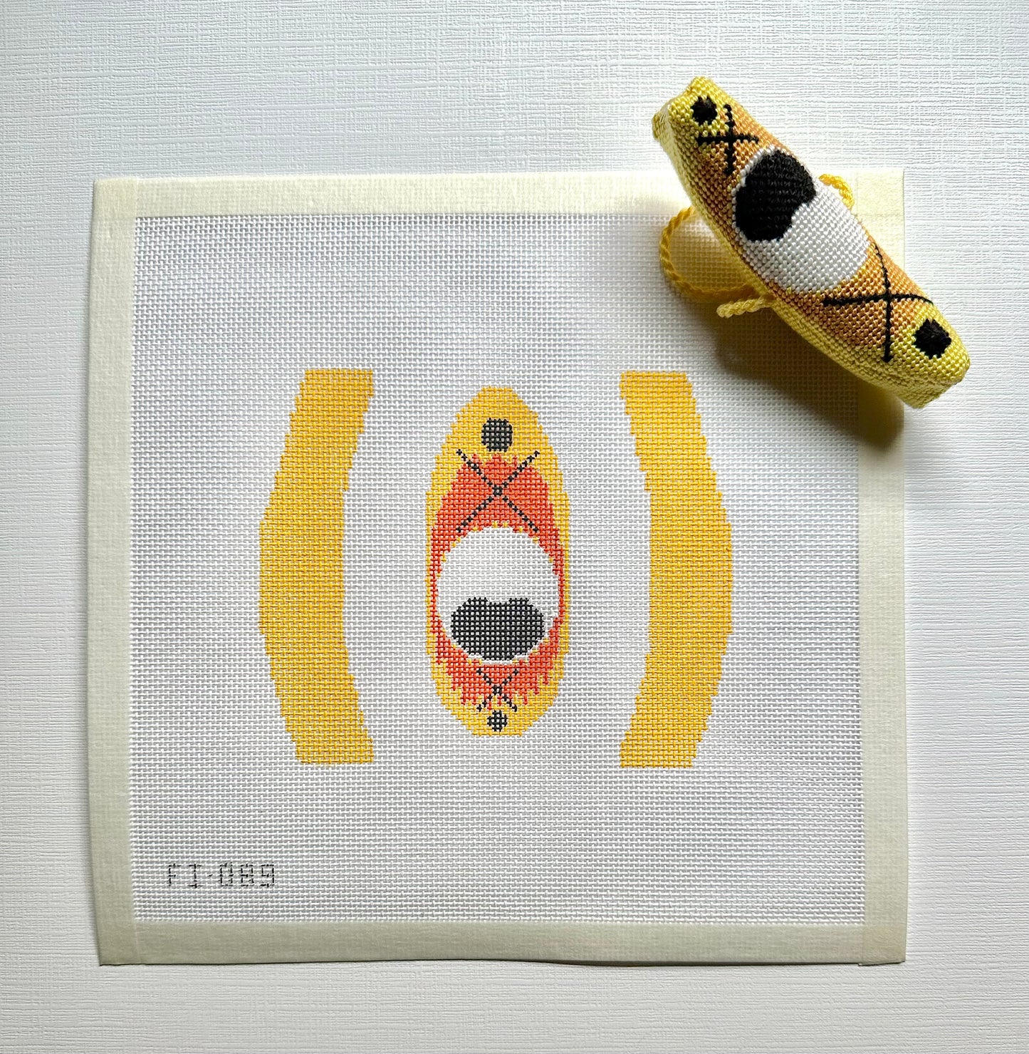 3D Kayak Needlepoint Canvas