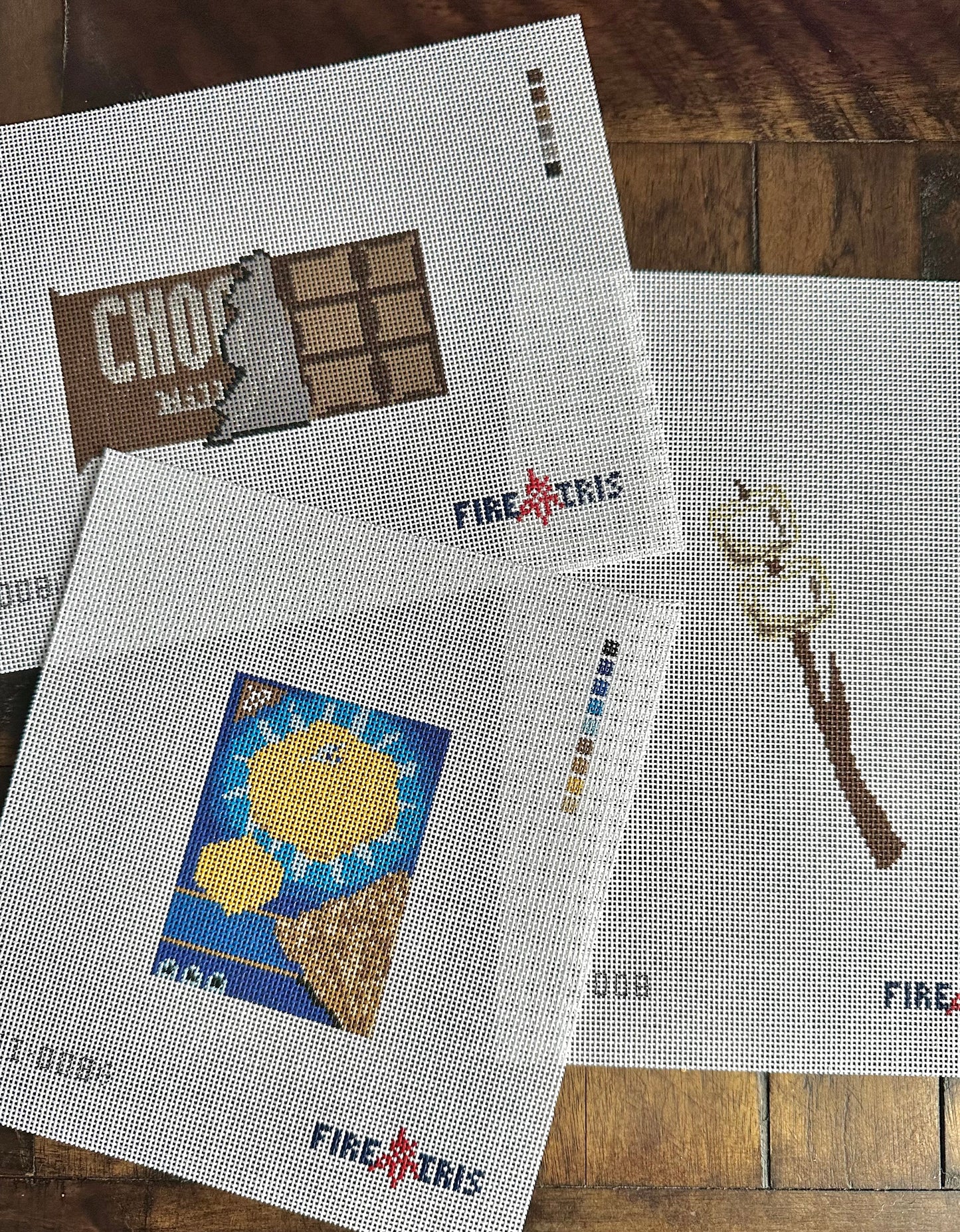 Campfire Smores Needlepoint Canvas Bundle