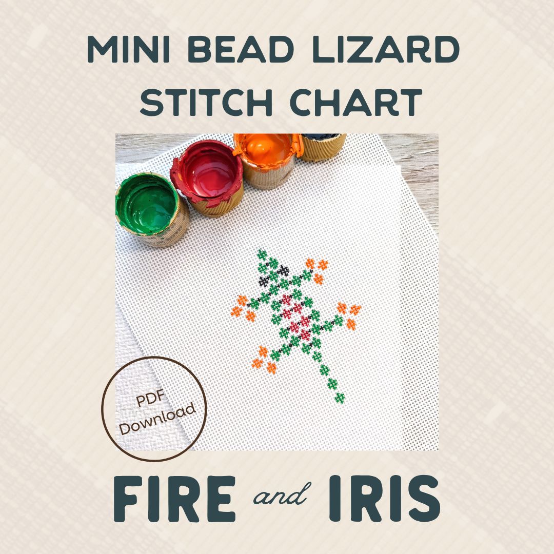 Mini Bead Lizard Chart