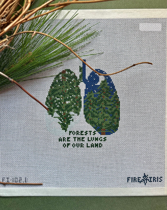 Lungs of Our Land (Forest Lungs) Needlepoint Canvas