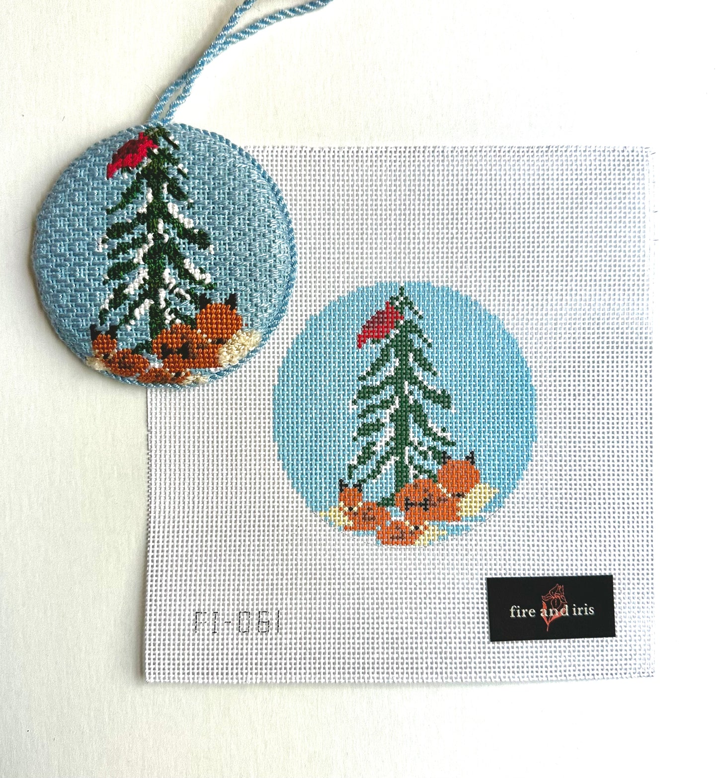 One Fox, Two Fox Needlepoint Canvas