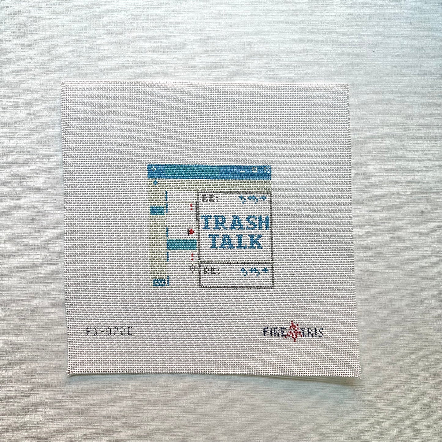 Office Coaster - Trash (Email) Needlepoint Canvas