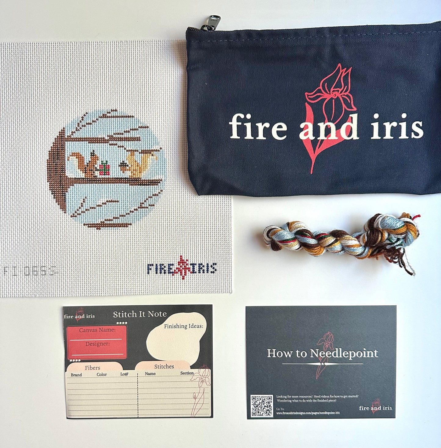 Squirrely Gift Exchange (Canvas only or Kit)