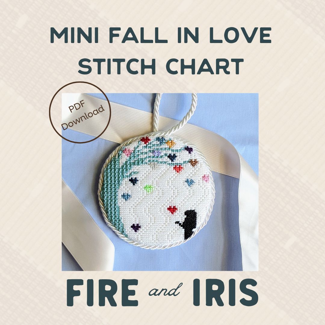 Mini Fall in Love Needlepoint Chart