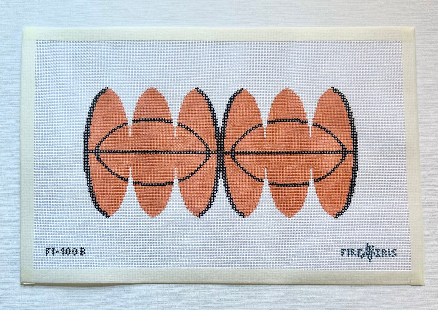 3D Basketball Needlepoint Canvas
