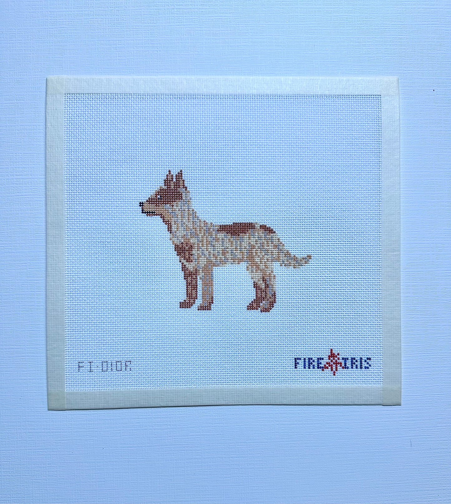 The Cali (Cattle Dog- Blue or Red Heeler Needlepoint Canvas)