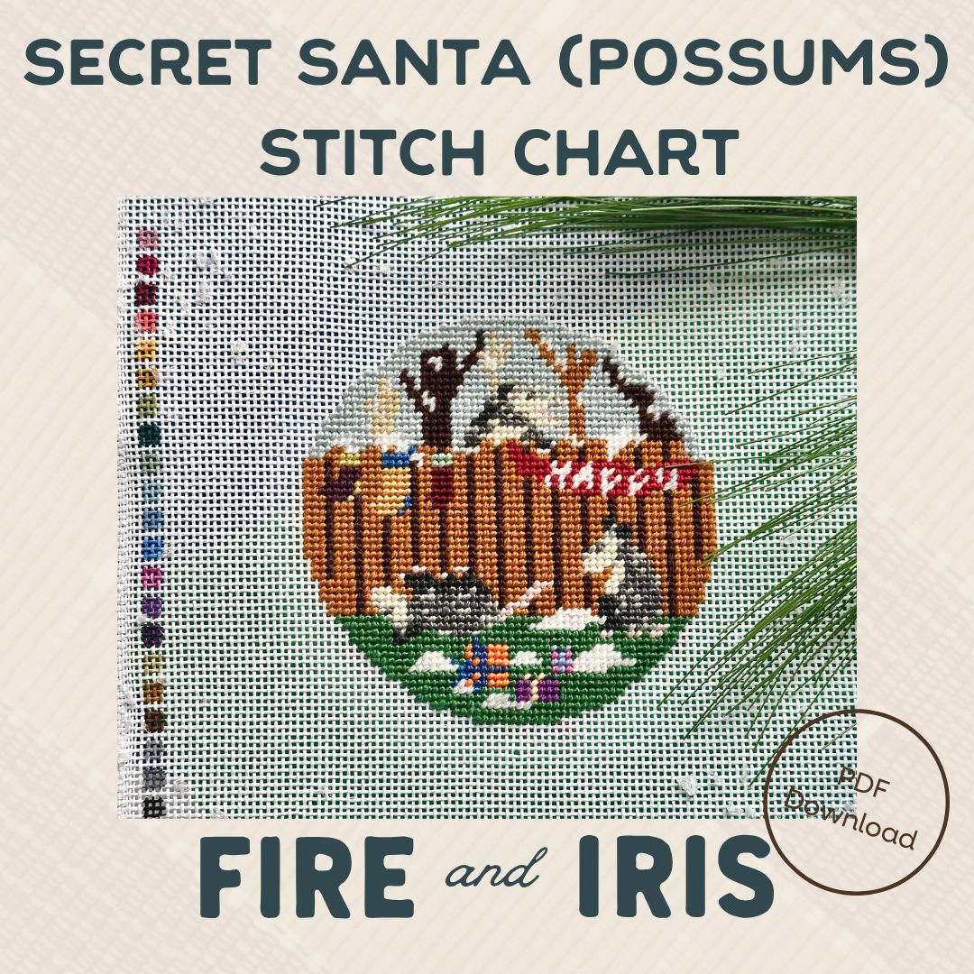 Secret Santa (aka Possums Party) Needlepoint Chart