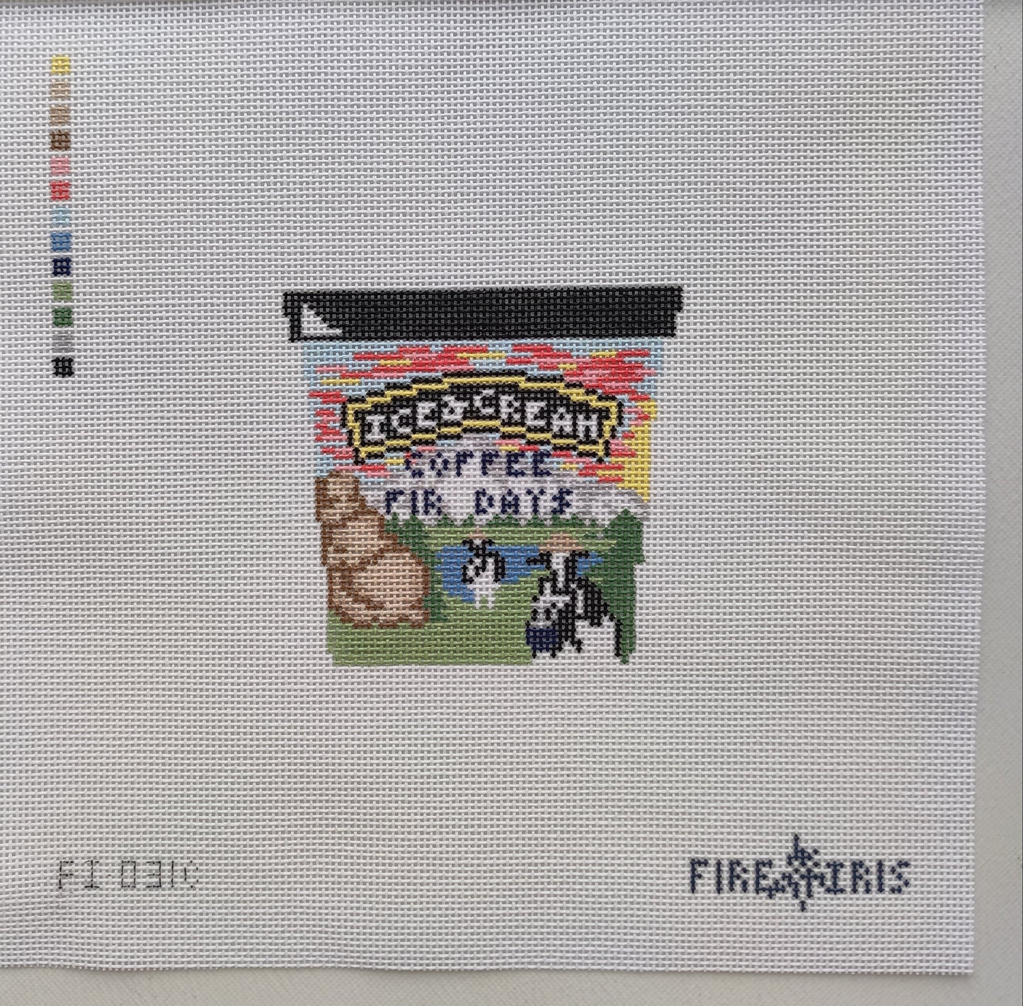 Pints Up - Coffee Fir Days Needlepoint Canvas