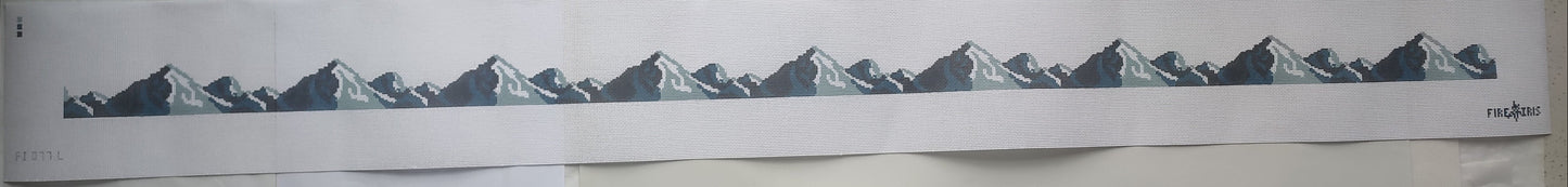 Mountain Range (Strap, XL Patch) Needlepoint Canvas