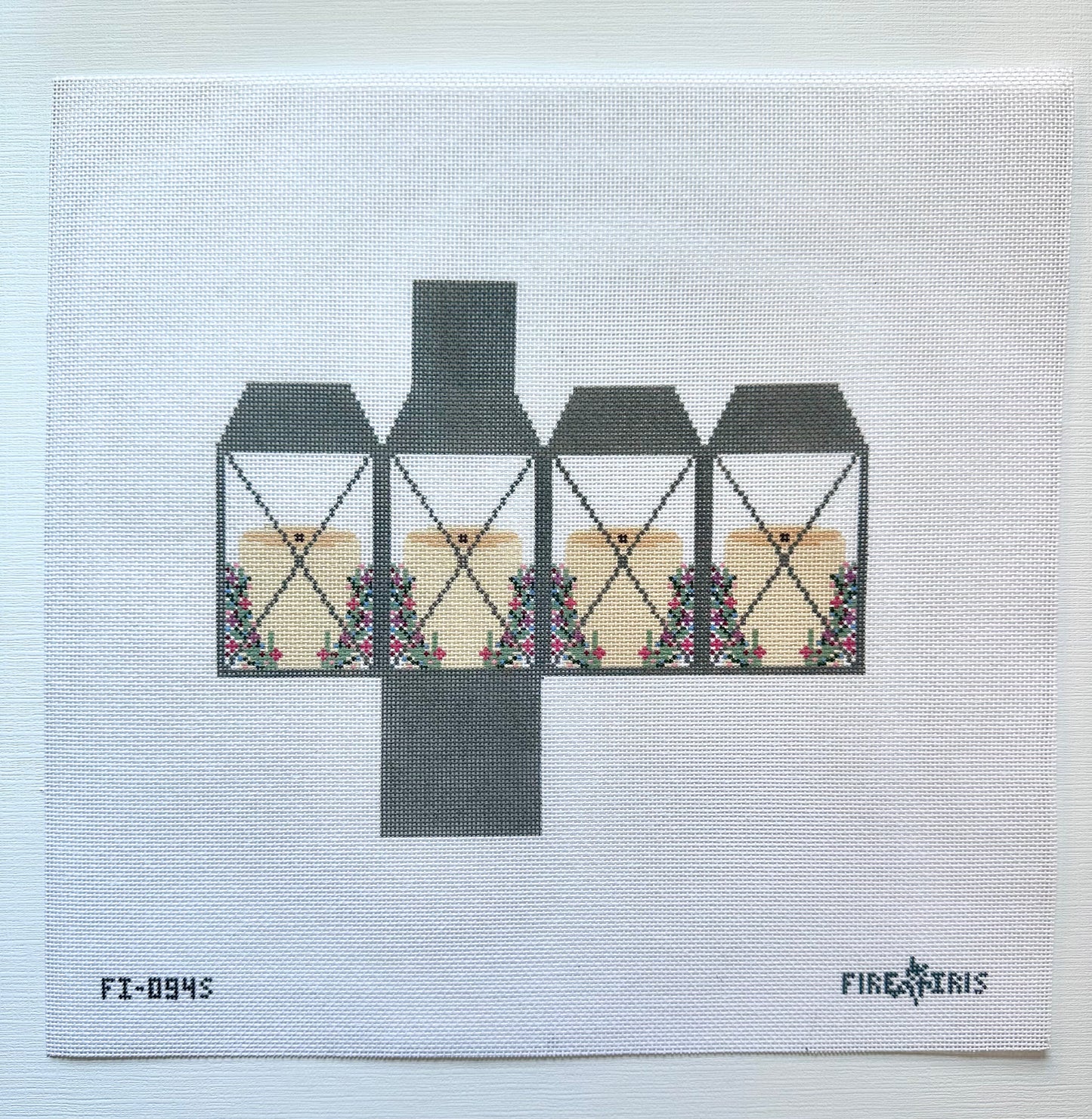 3D Spring Lantern Needlepoint Canvas