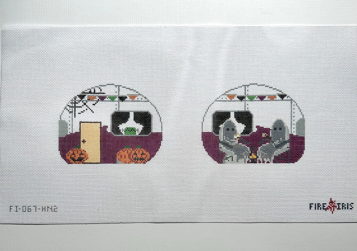 Halloween Camper (Two-Sided) Needlepoint Canvas