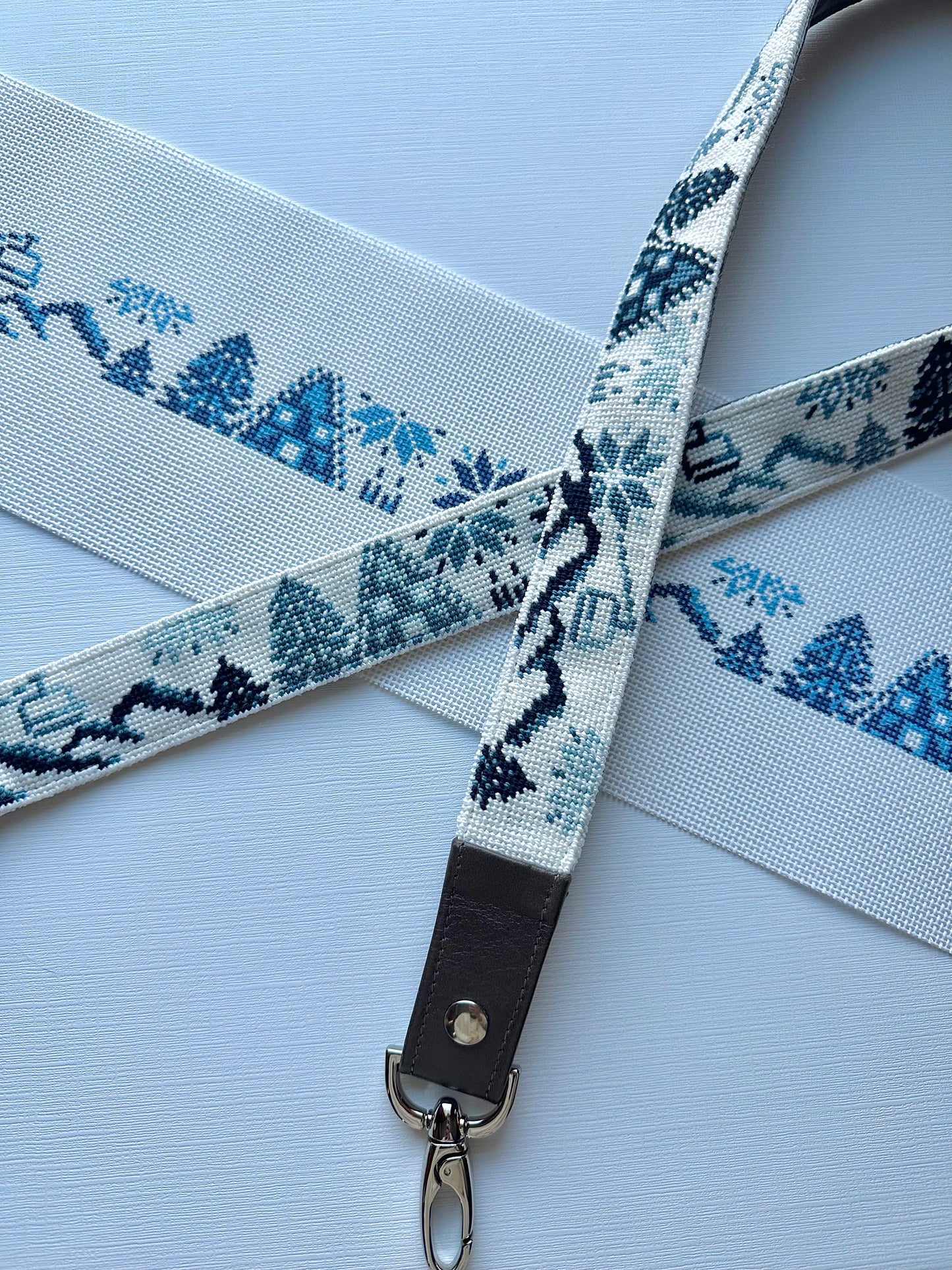 Winter Ski Belt Needlepoint Canvas