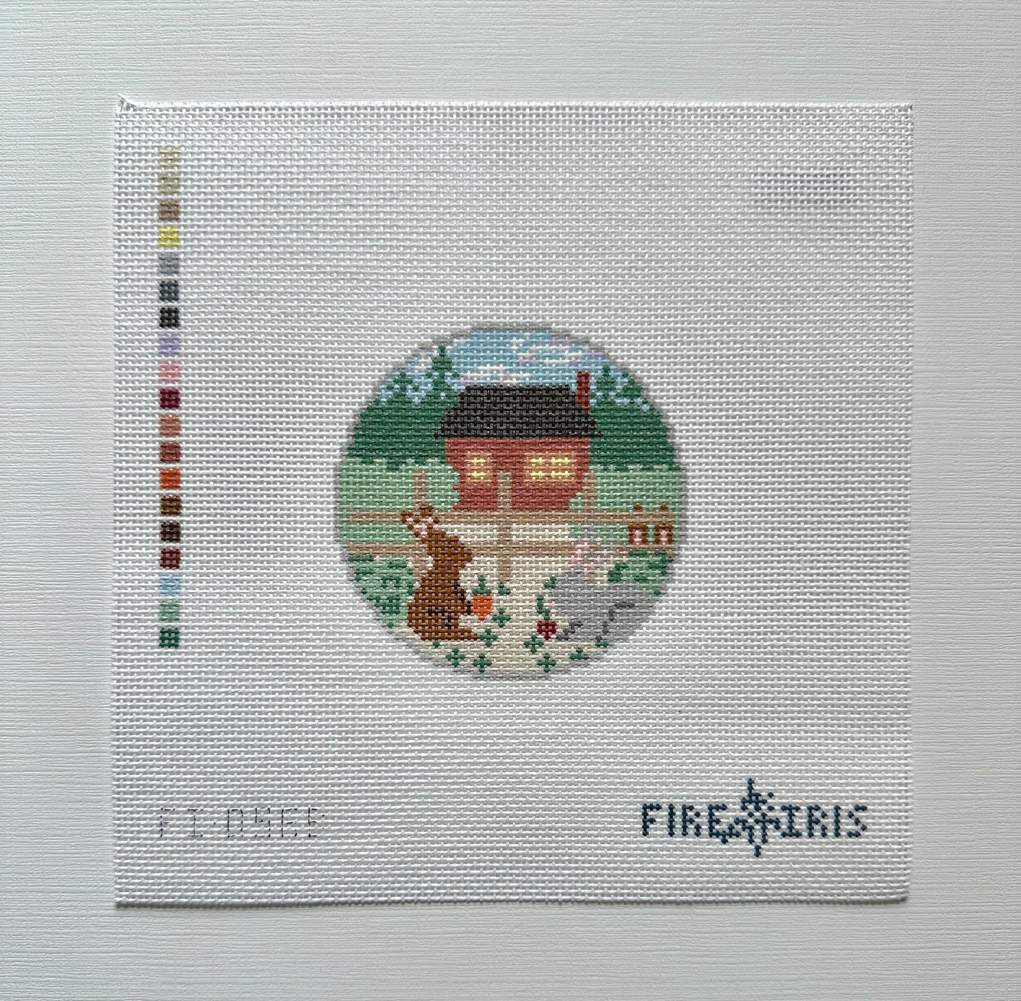 Garden Party (Bunnies) Needlepoint Canvas