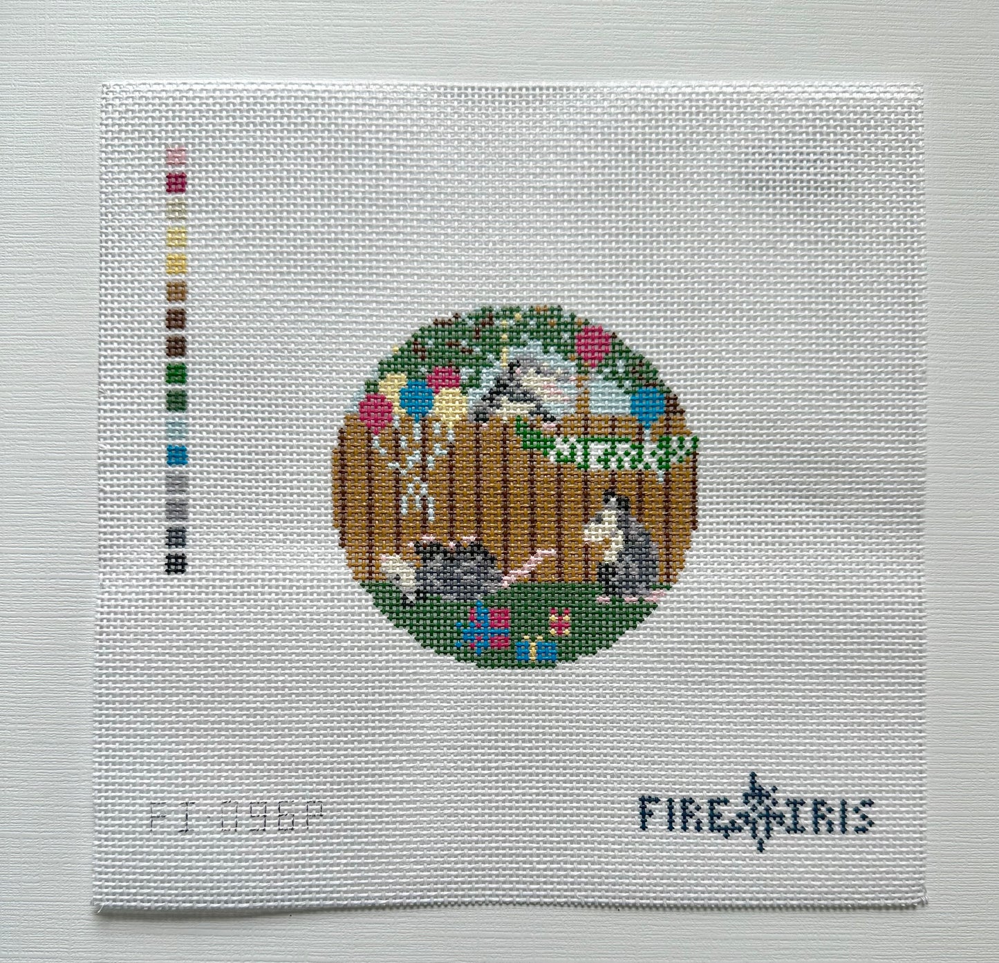 Surprise Party (Possums) Needlepoint Canvas