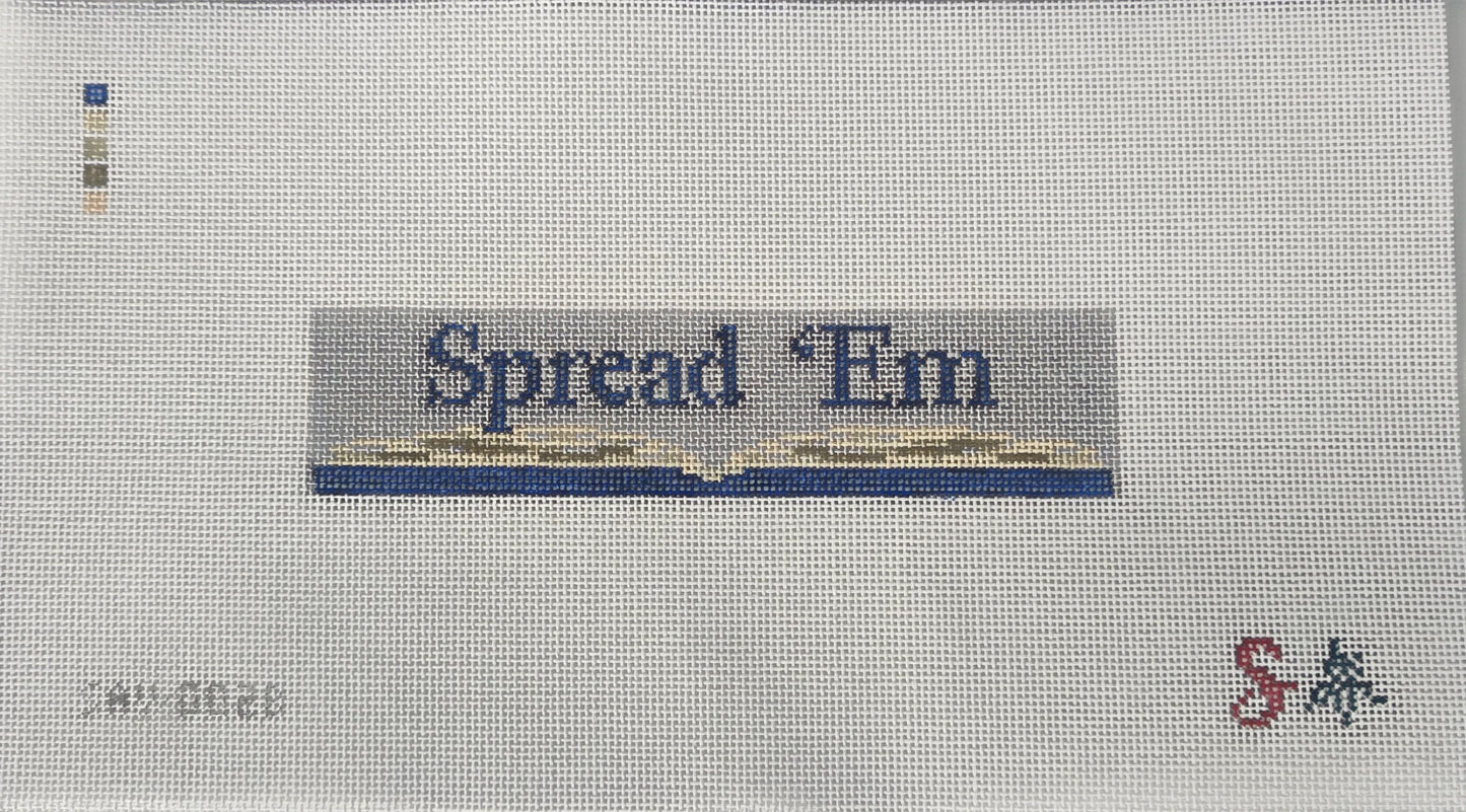 Sav Reads: Spread 'Em (Bookmark) Needlepoint Canvas