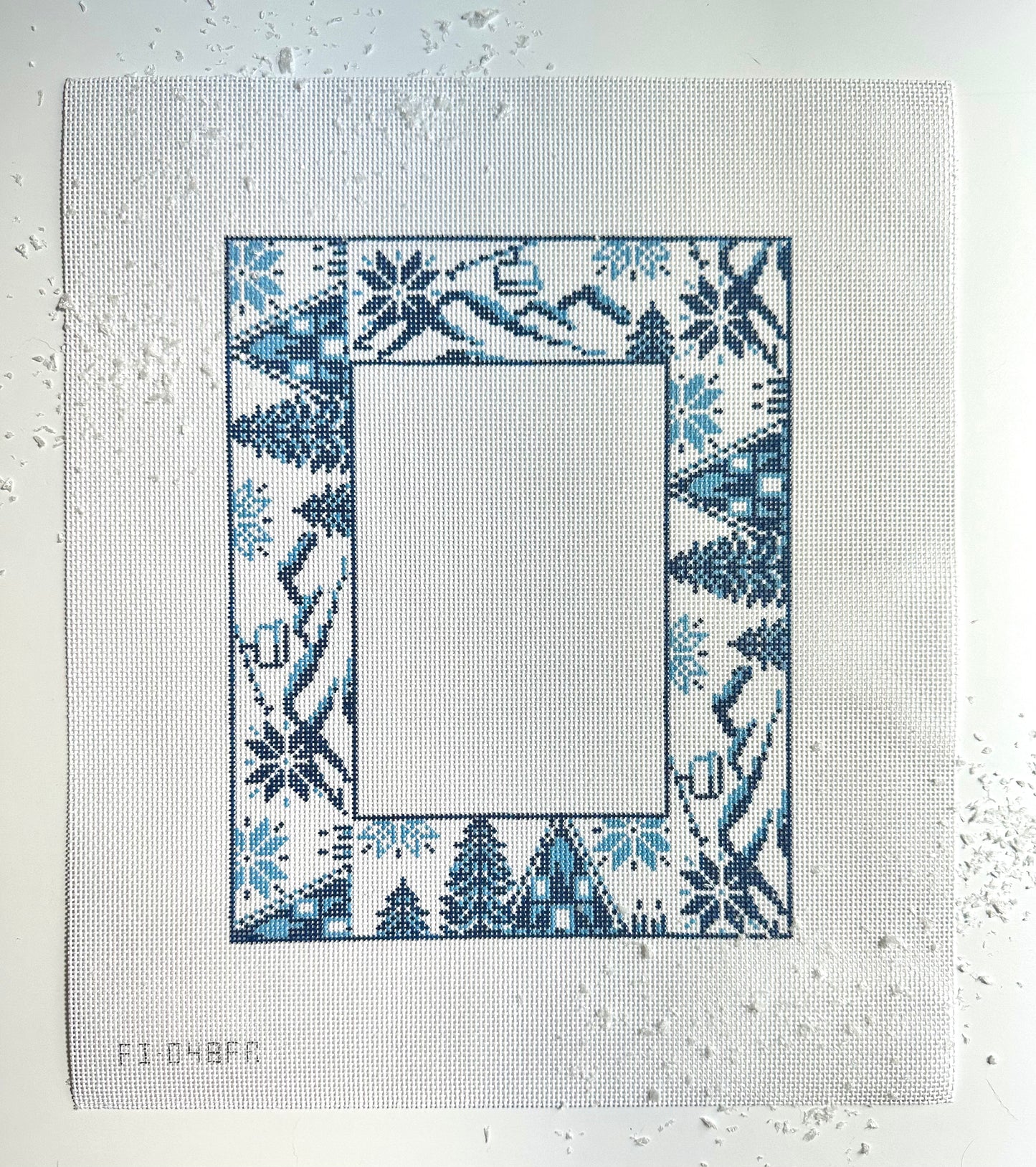 Ski Needlepoint Canvas Frame
