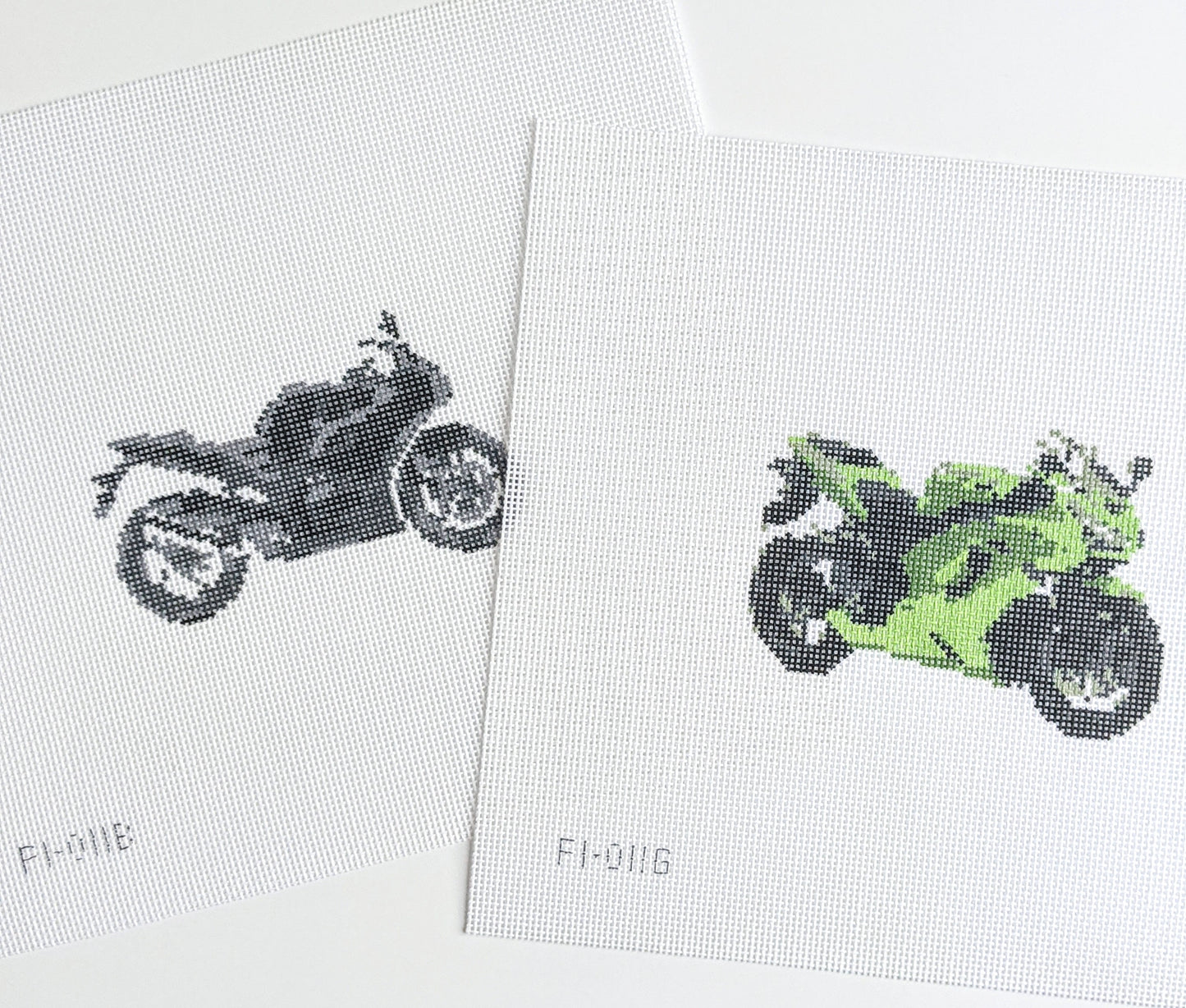 Motorcycle Needlepoint Canvas