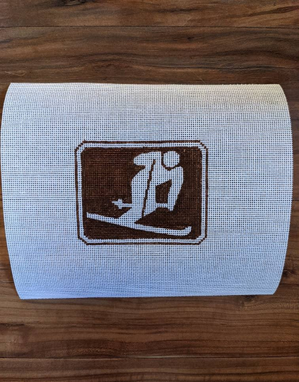 Outdoor Recreation Sign - Skier (Canvas only or Kit)
