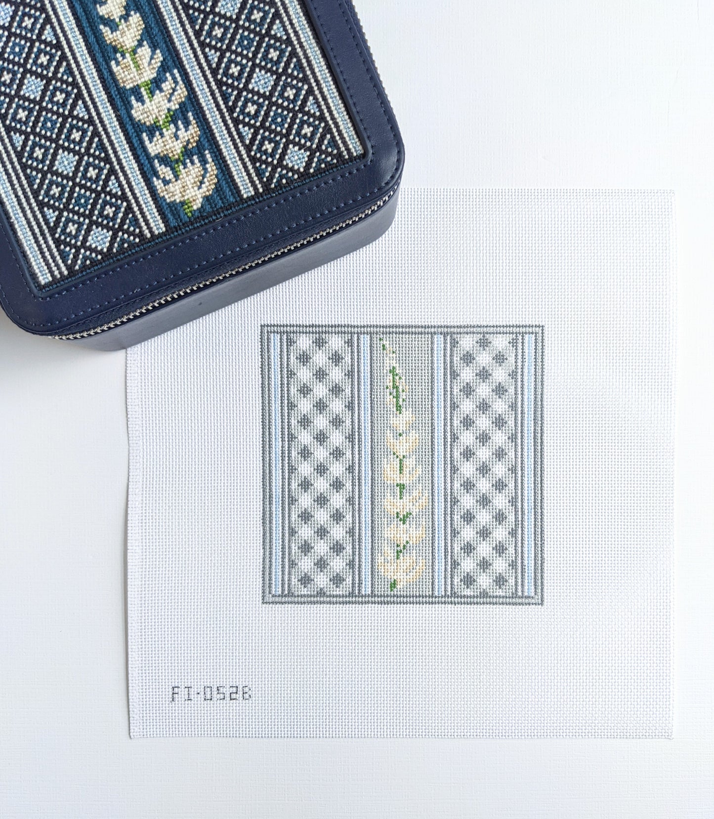 Lupine Square Needlepoint Canvas
