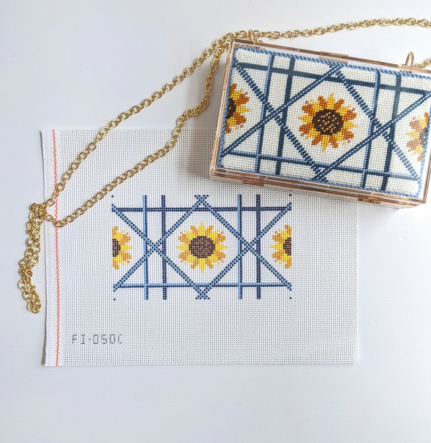 Sunflower Cane Clutch