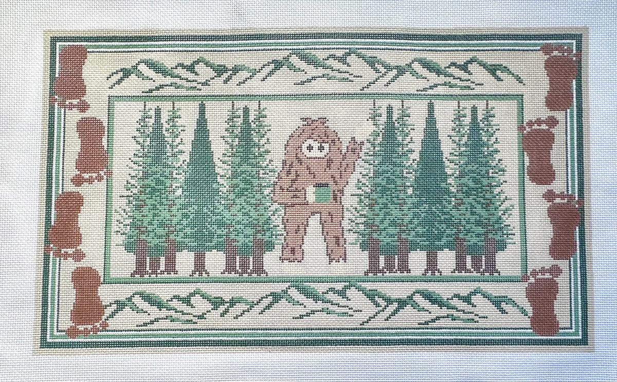 Bigfoot Sighting Needlepoint Canvas