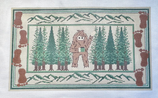 Bigfoot Sighting Needlepoint Canvas