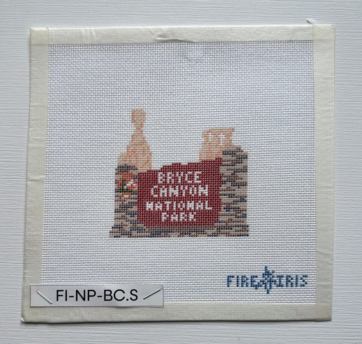 Bryce Canyon National Park Sign Needlepoint Canvas
