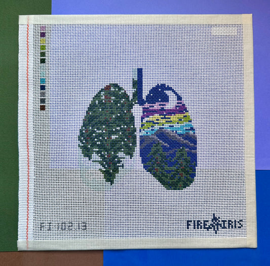 Mountain Air (Forest/Mountain Lungs) Needlepoint Canvas