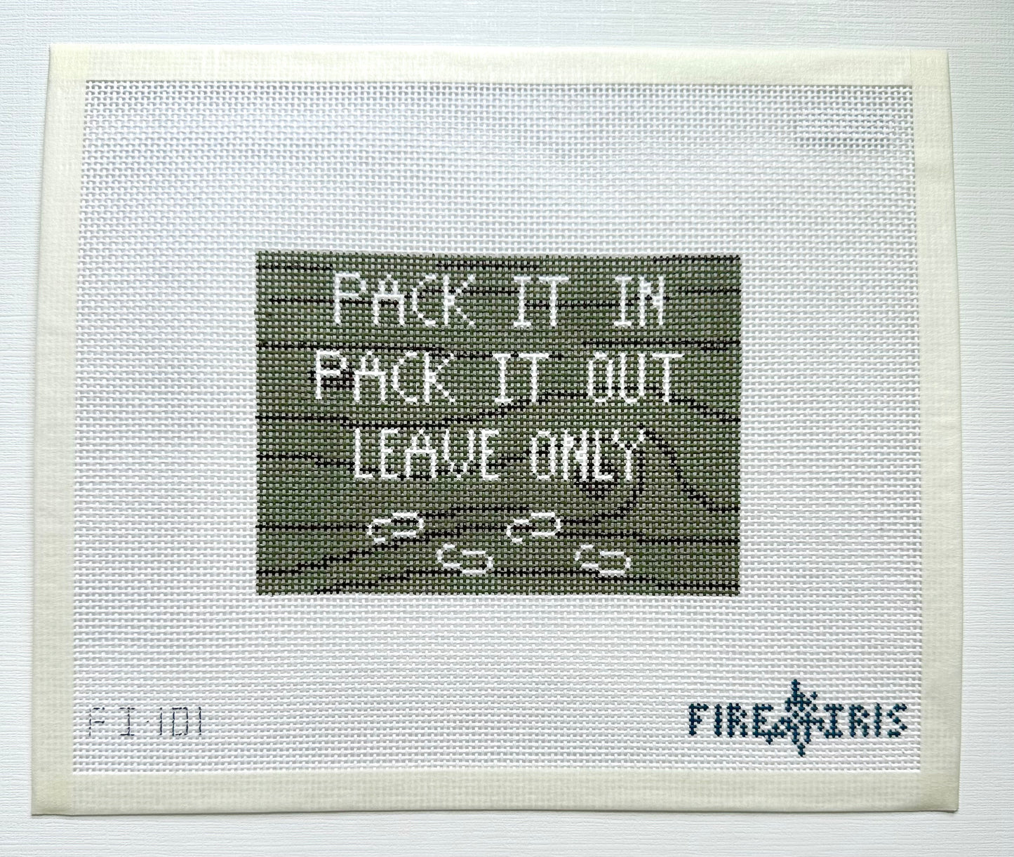 Pack it In/Pack It Out Needlepoint Canvas- 18 OR 13 Mesh