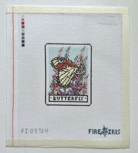Butterfly Tarot Card Needlepoint Canvas
