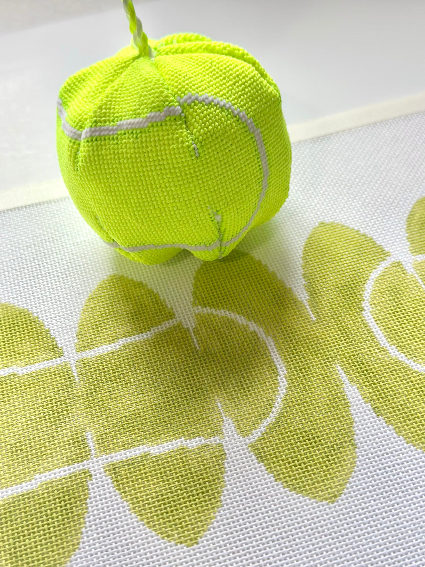 3D Tennis Ball Needlepoint Canvas