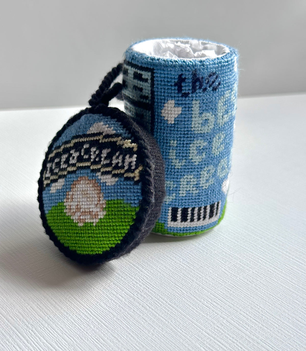 3D Ice Cream Pint Needlepoint Canvas {PRE ORDER}