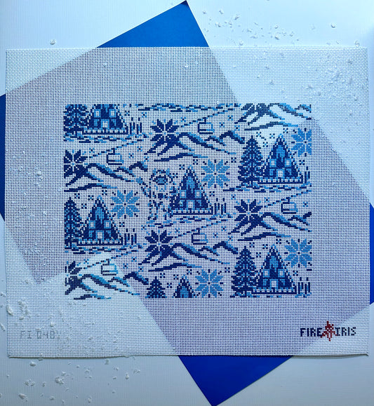 Yeti Toile (Winter Ski Scene)