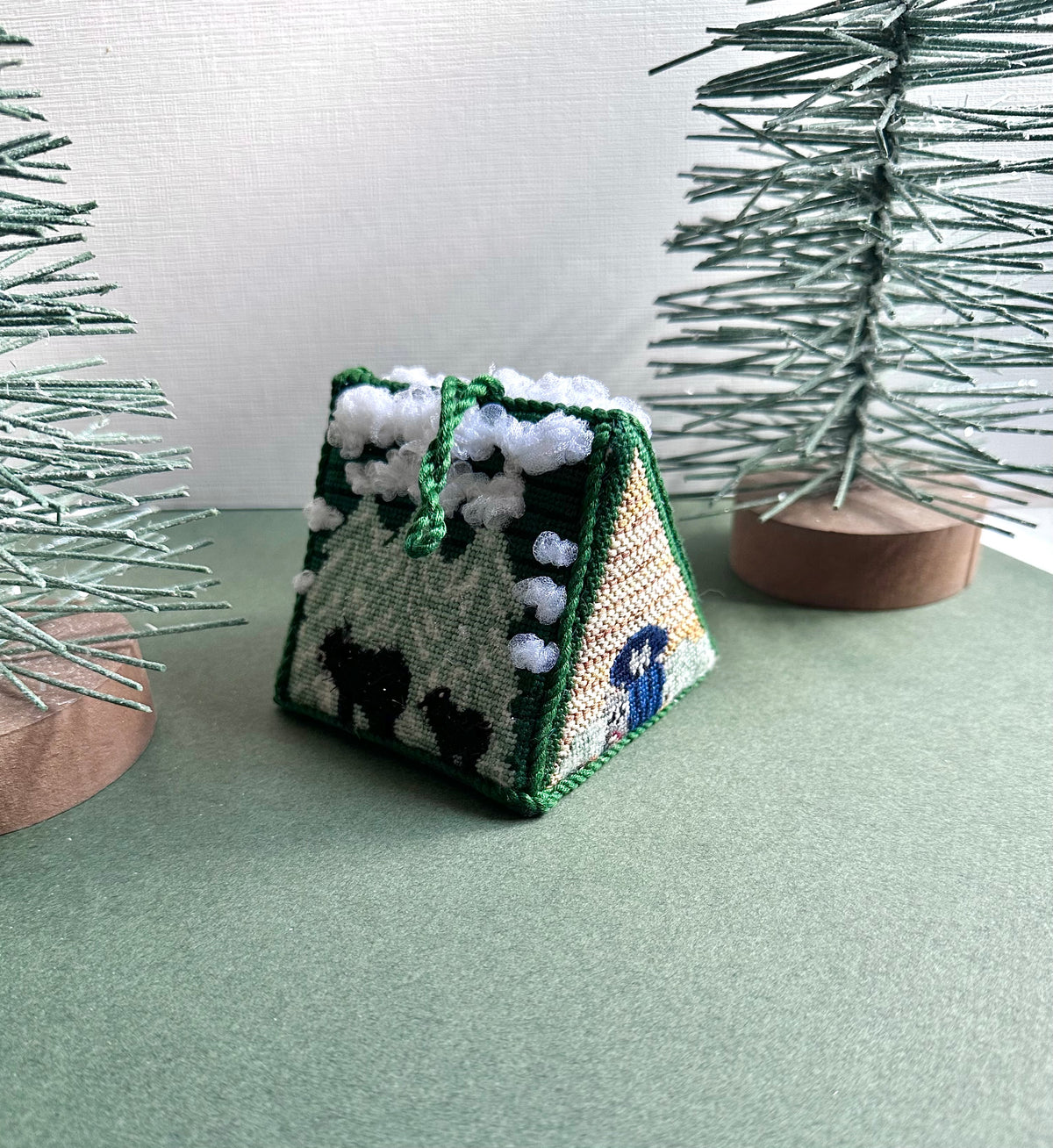 3D Chalet Needlepoint Canvas