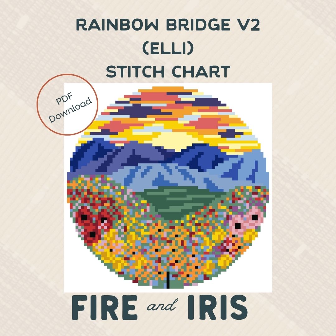 Rainbow Bridge V2 (The Elli) Needlepoint Chart