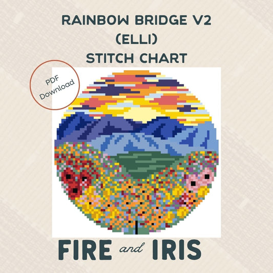 Rainbow Bridge V2 (The Elli) Needlepoint Chart