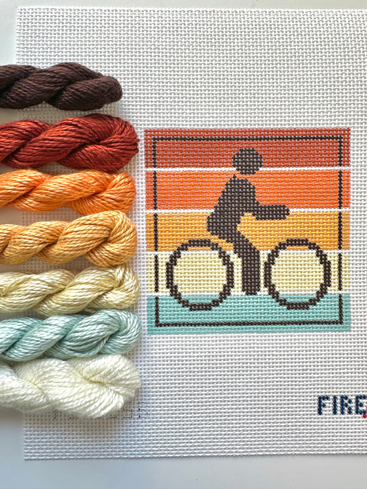 Multi Color Recreation Sign - Cyclist