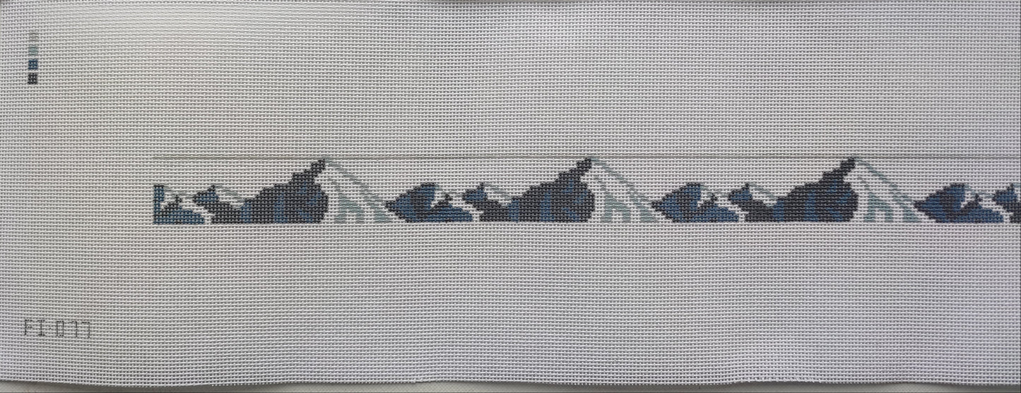 Mountain Range Belt Needlepoint Canvas
