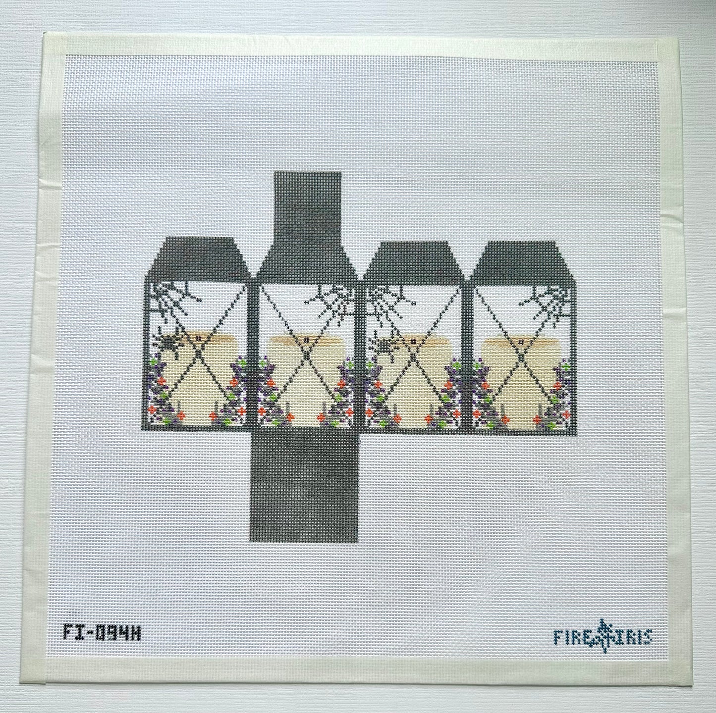 3D Halloween Lantern Needlepoint Canvas