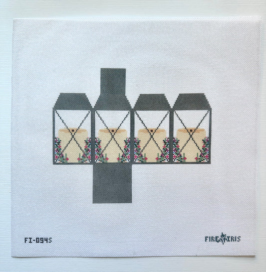 3D Spring Lantern Needlepoint Canvas