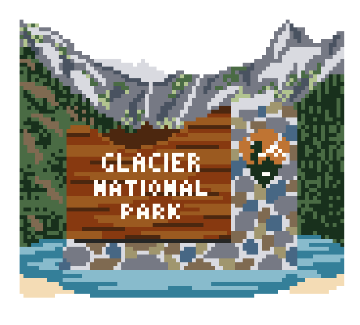 Custom National Park Sign Needlepoint Canvas {Pre-Order}