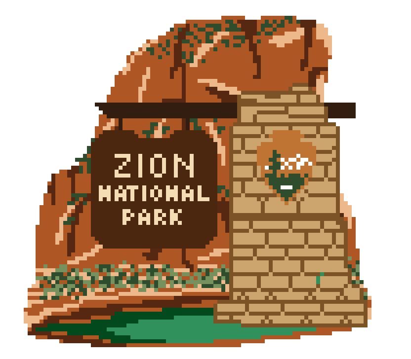 Custom National Park Sign Needlepoint Canvas {Pre-Order}