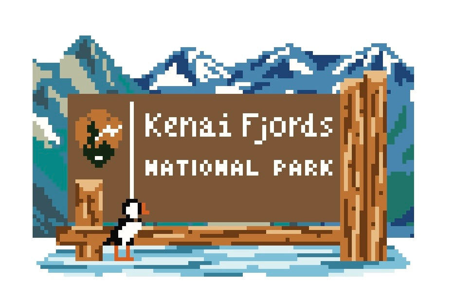 Custom National Park Sign Needlepoint Canvas {Pre-Order}