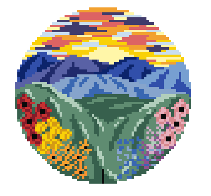 Rainbow Bridge V1 (The Elli) Needlepoint Chart