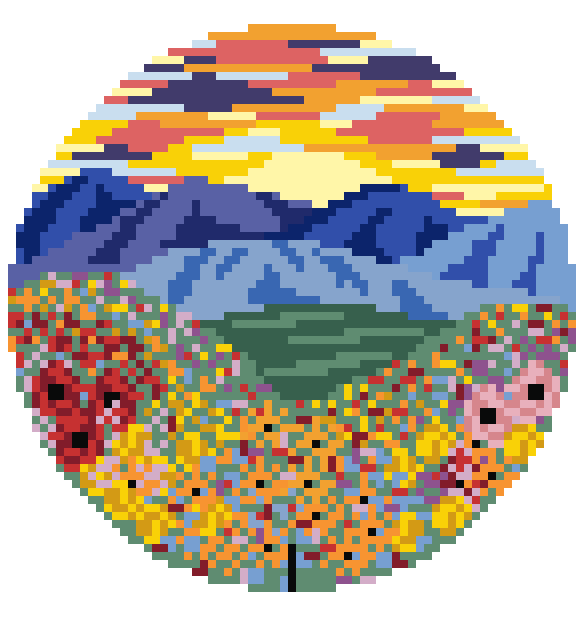 Rainbow Bridge V2 (The Elli) Needlepoint Chart