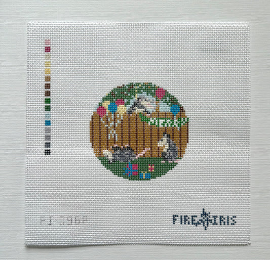 Surprise Party (Possums) Needlepoint Canvas