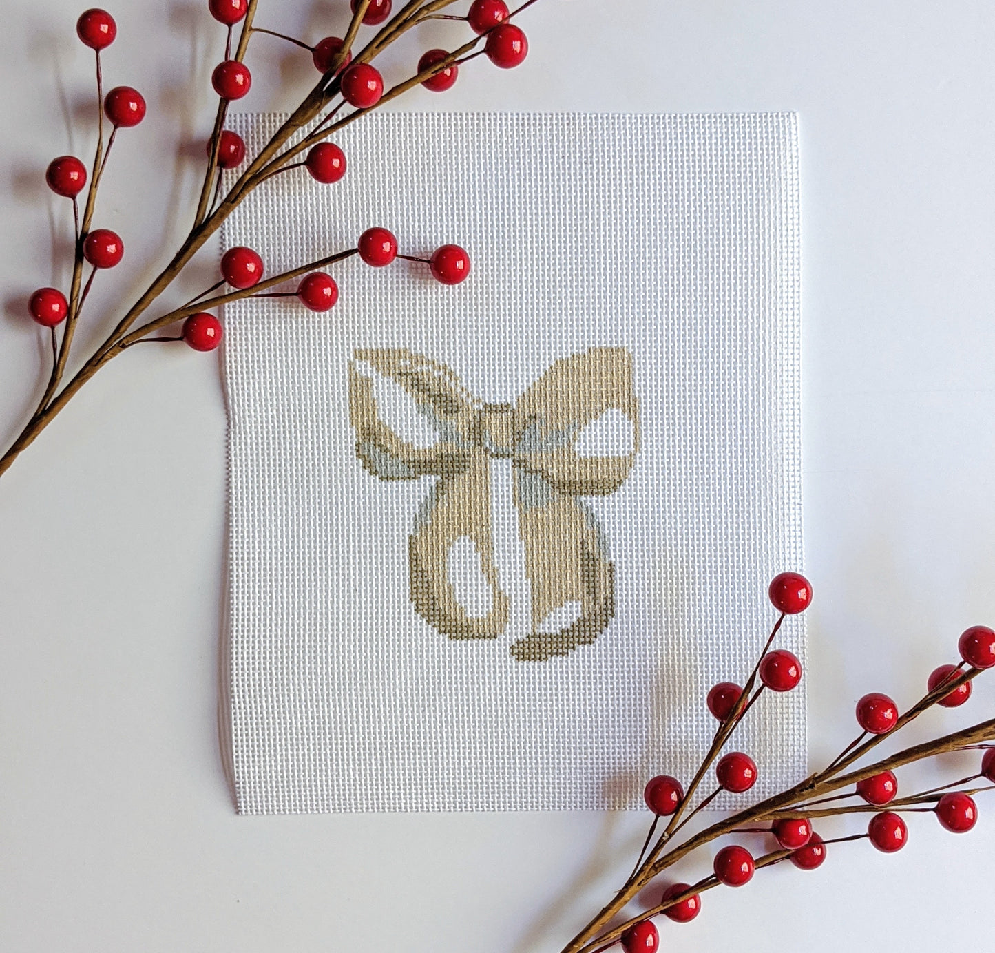 Burlap Bow (Canvas only or Kit)