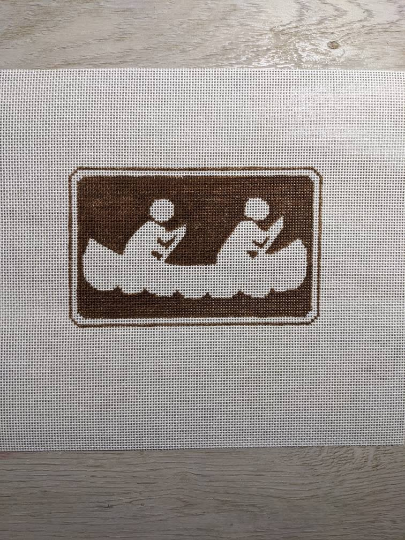 Outdoor Recreation Sign - Custom Needlepoint Canvas – Fire And Iris Designs