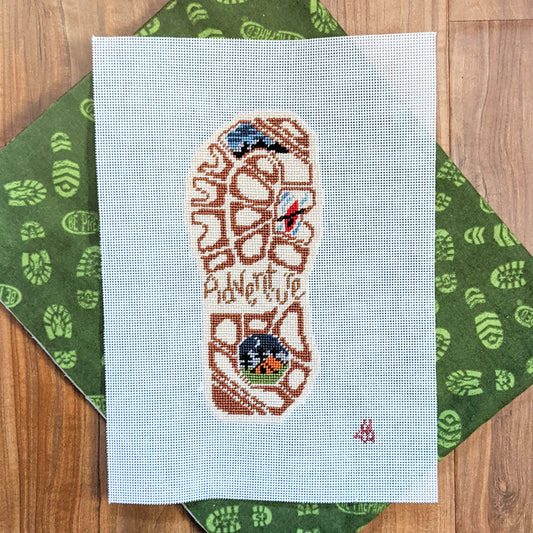 Adventure Awaits (Boot Print Canvas)